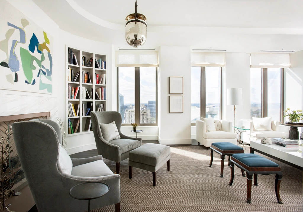A living room in a listed property